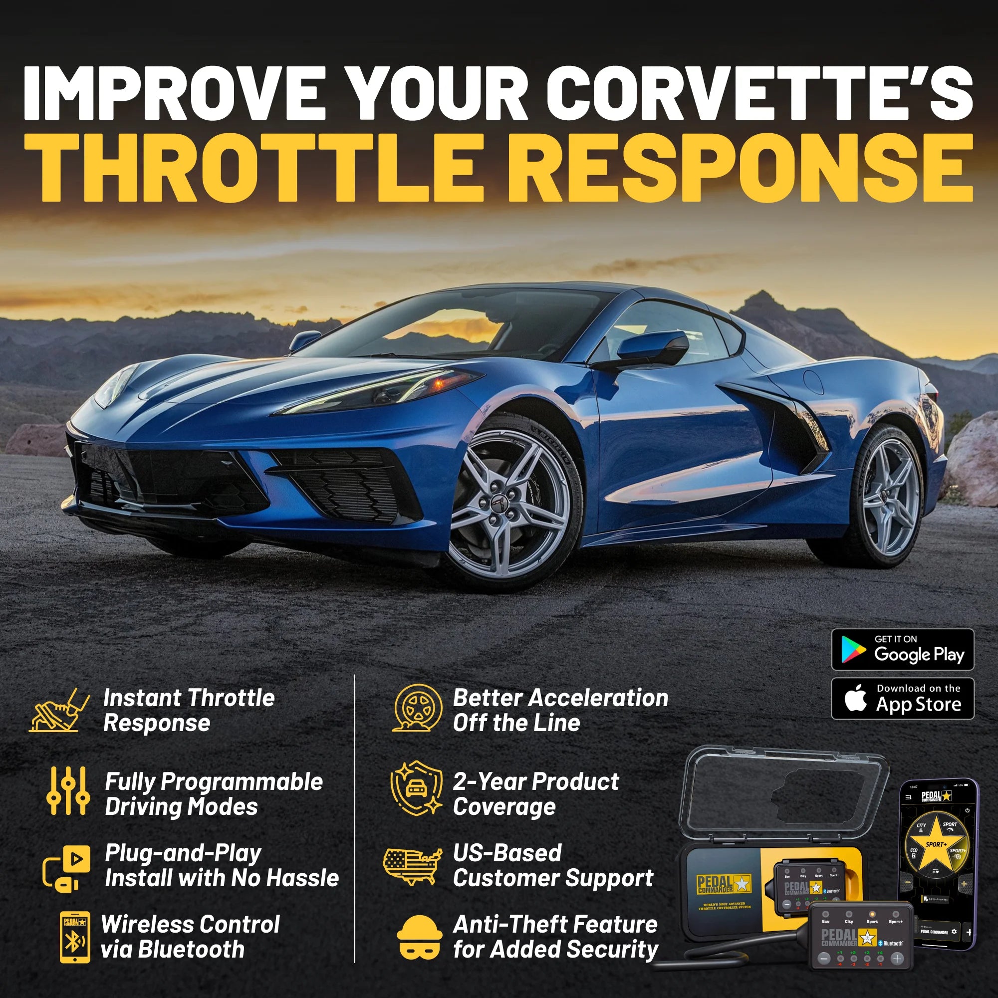Pedal Commander per Chevrolet Corvette