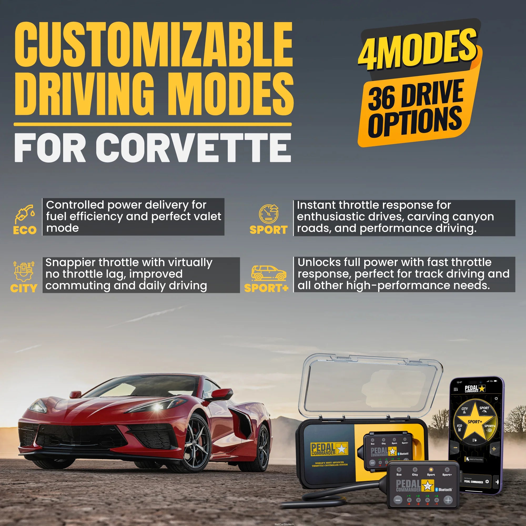 Pedal Commander per Chevrolet Corvette