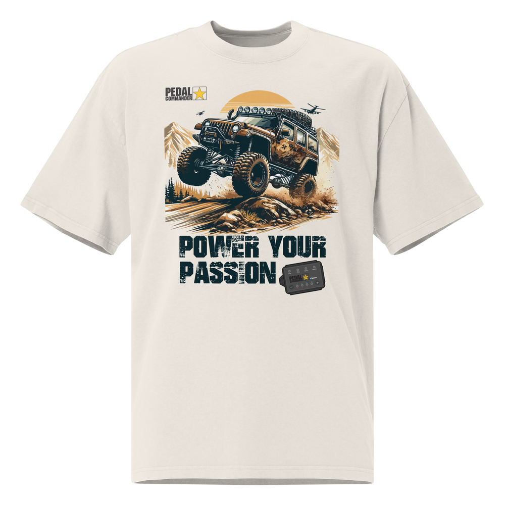 Power Your Passion Oversized Faded T-shirt
image-0