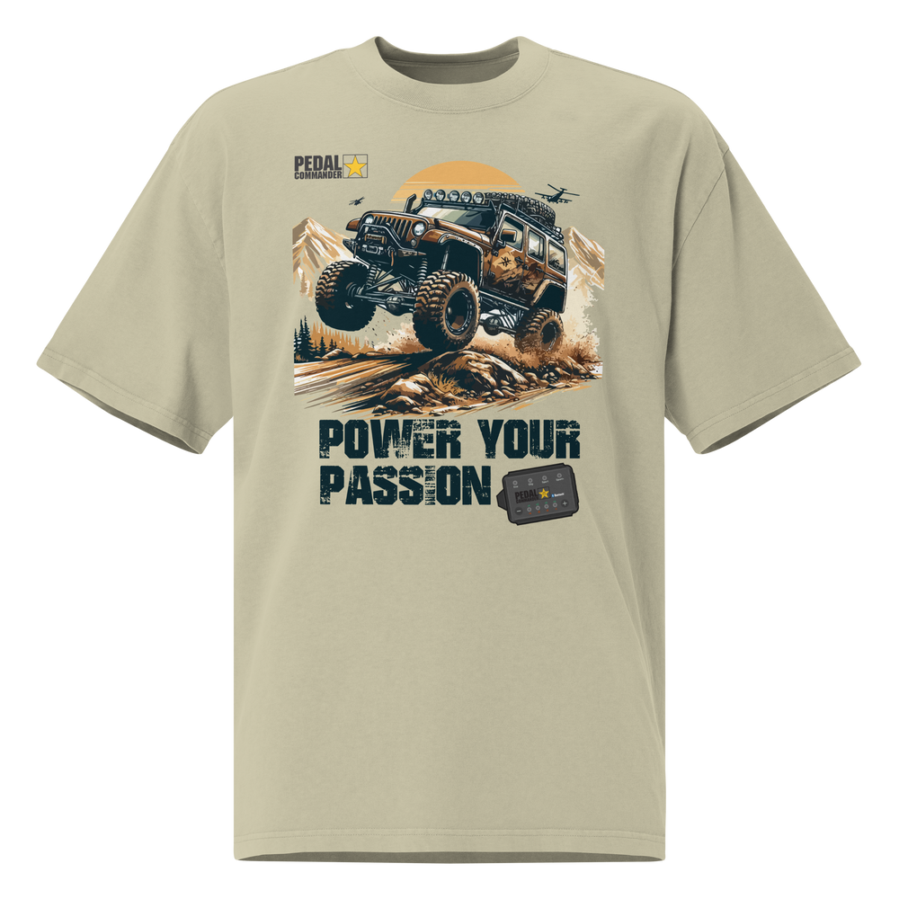 Power Your Passion Oversized Faded T-shirt
image-2