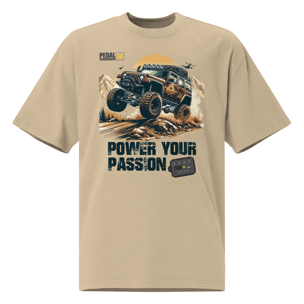 Power Your Passion Oversized Faded T-shirt
image-1