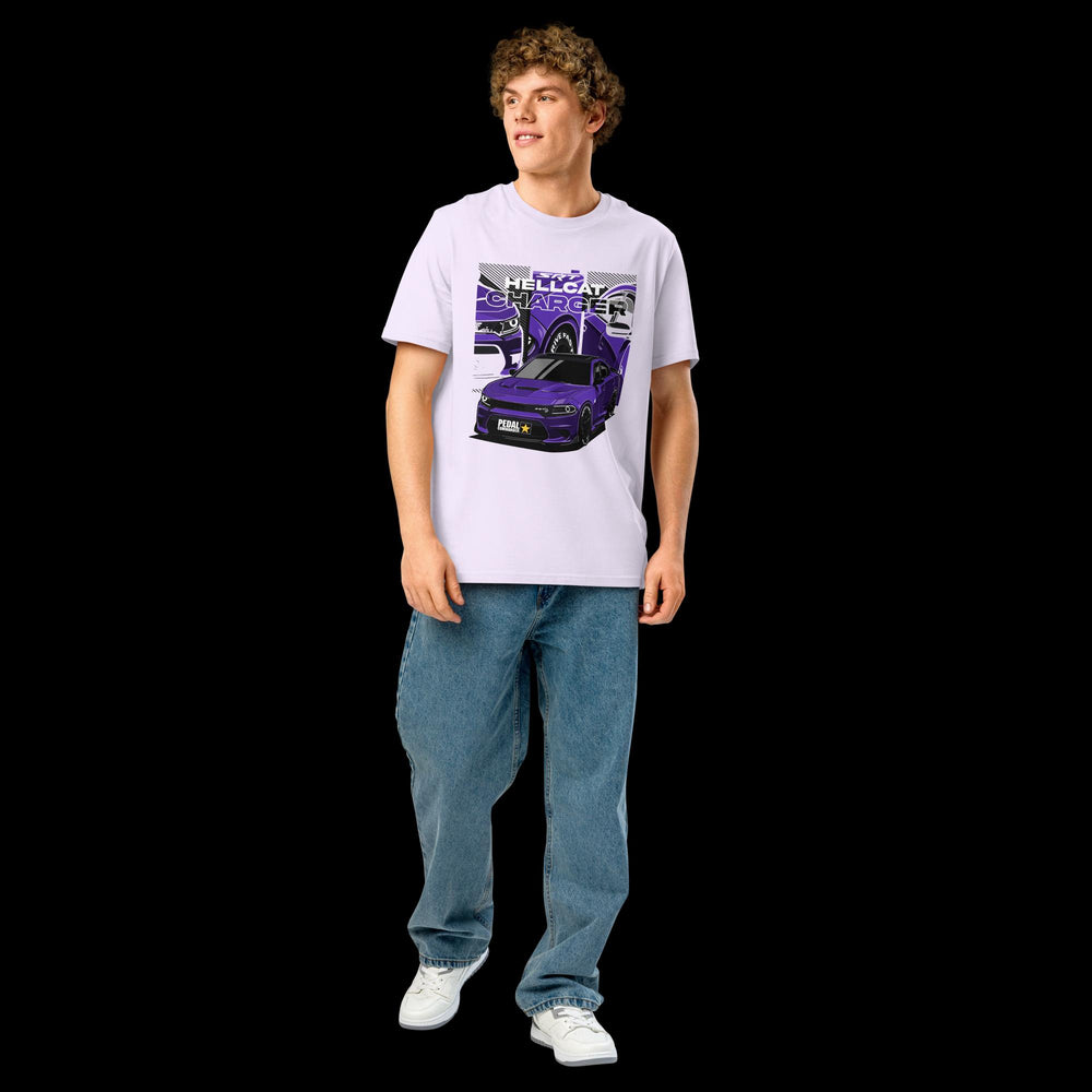 T-shirt Unisex in Cotone Organico a Costine con Collo - Charger
image-0