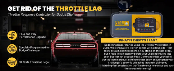 IN CHE MODO PEDAL COMMANDER MIGLIORA DODGE CHALLENGER?