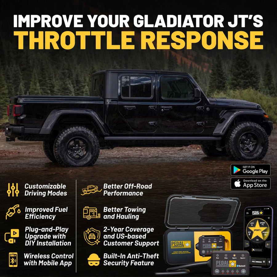 Jeep Gladiator JT (2020+) (3.6L Pentastar V6 - 2.0L Hurricane - 3.0L EcoDiesel V6)