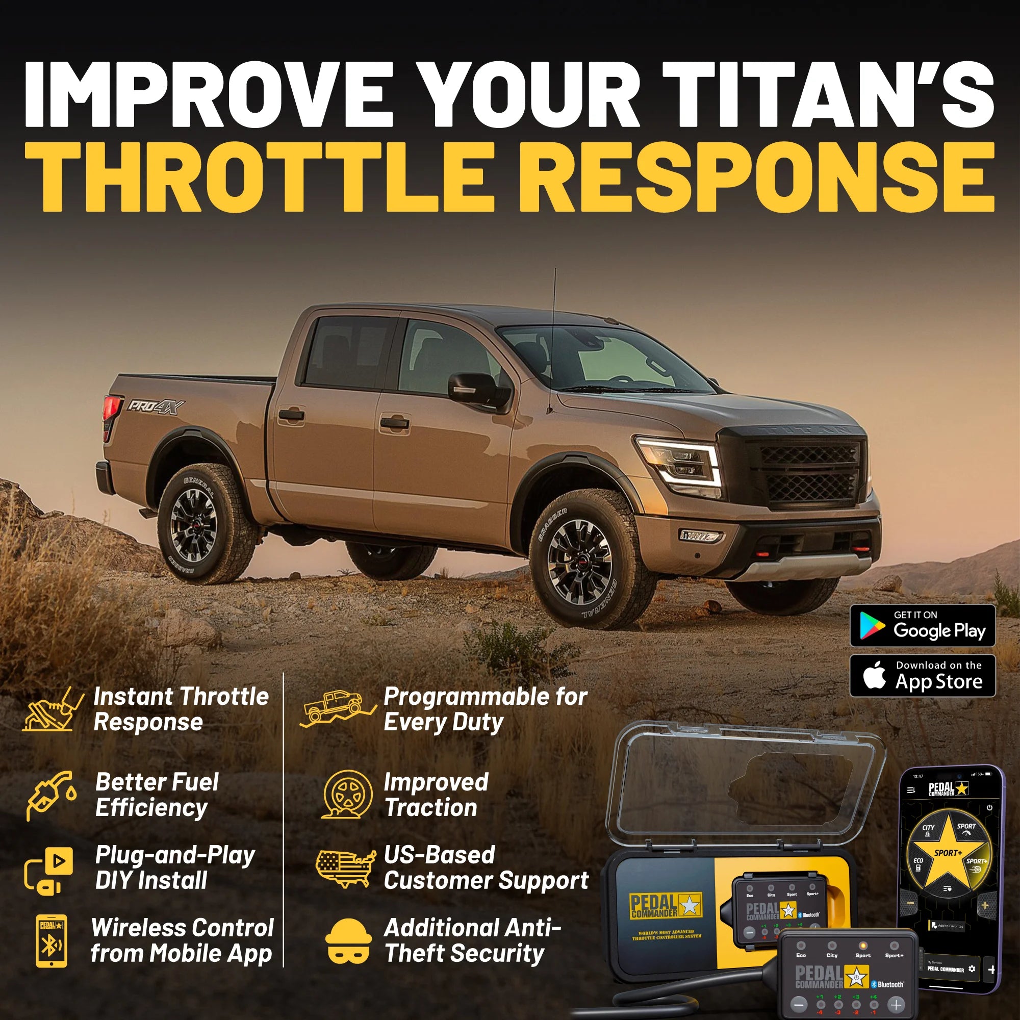 Pedal Commander per Nissan Titan
