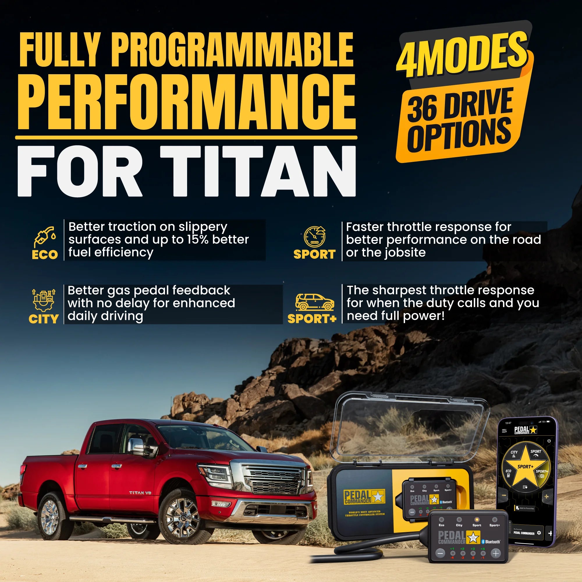 Pedal Commander per Nissan Titan